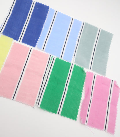 【25SS-478】カラフル太ピッチストライプWガーゼ　/0.5ｙあたり=～730円