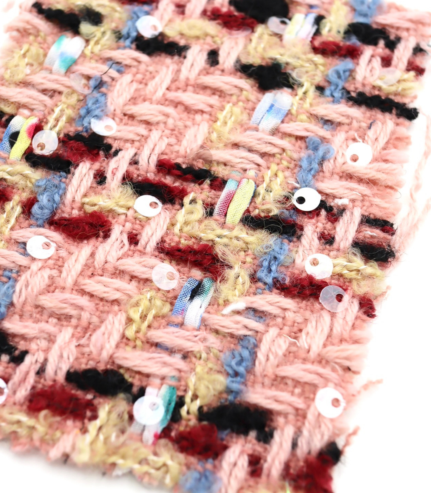 【25SS-157】スパンコール付きカラフルミックスツイード　/0.5ｙあたり = ～ 1700円