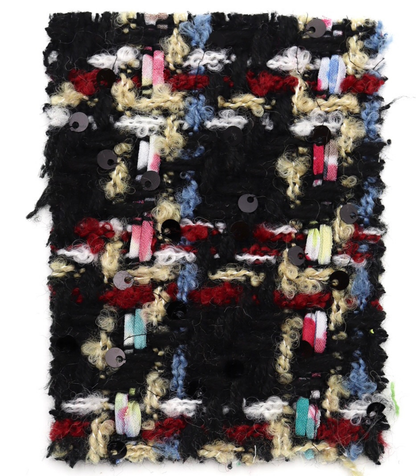 【25SS-157】スパンコール付きカラフルミックスツイード　/0.5ｙあたり = ～ 1700円