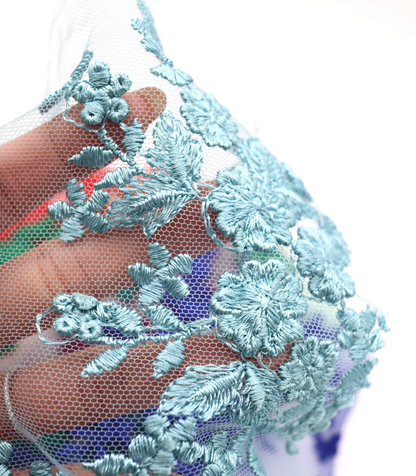 【25SS-387】スカラップ刺繍チュールレース　/0.5ｙあたり=～1800円