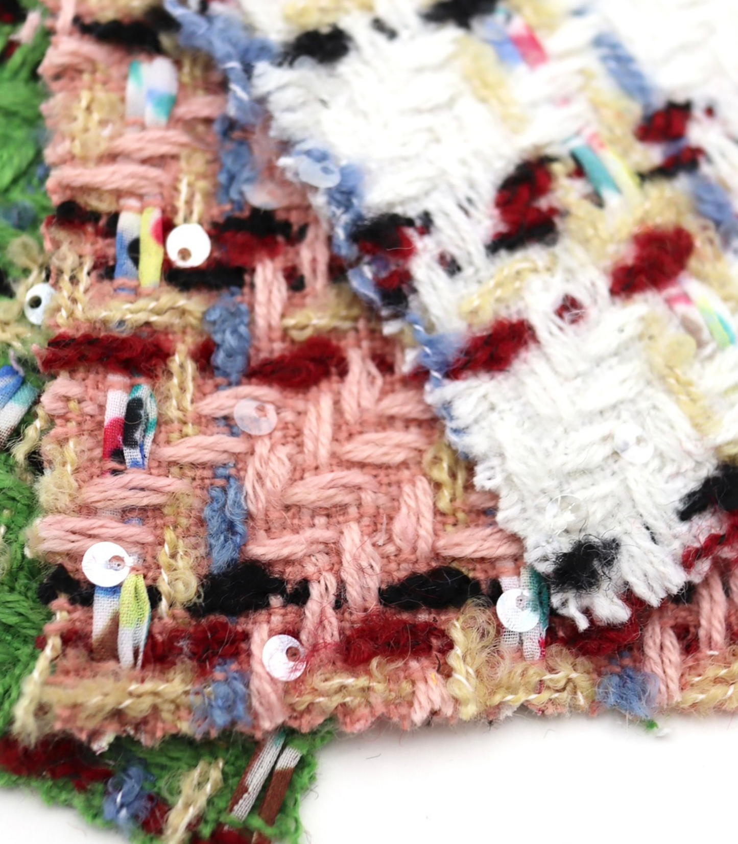 【25SS-157】スパンコール付きカラフルミックスツイード　/0.5ｙあたり = ～ 1700円