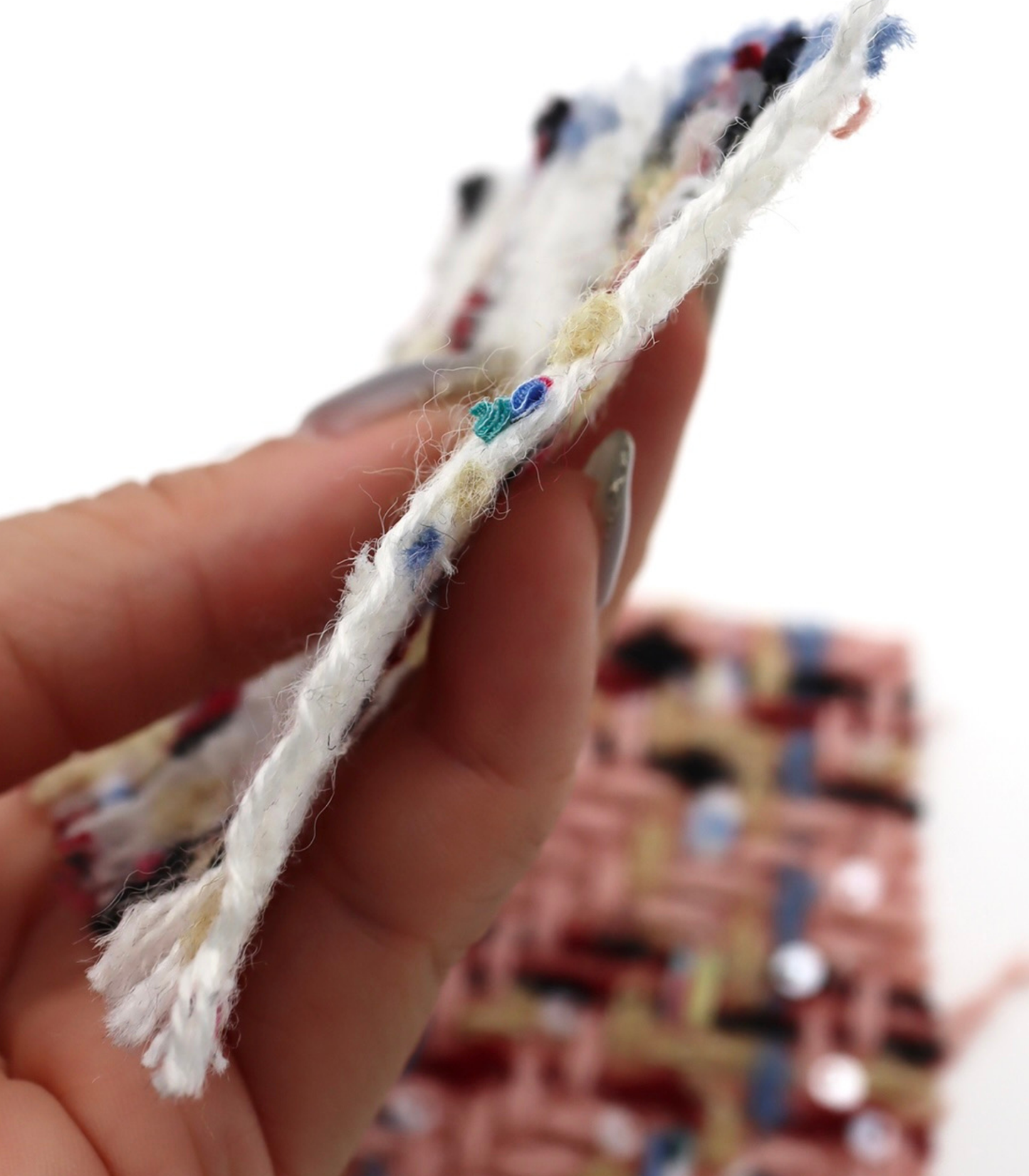 【25SS-157】スパンコール付きカラフルミックスツイード　/0.5ｙあたり = ～ 1700円