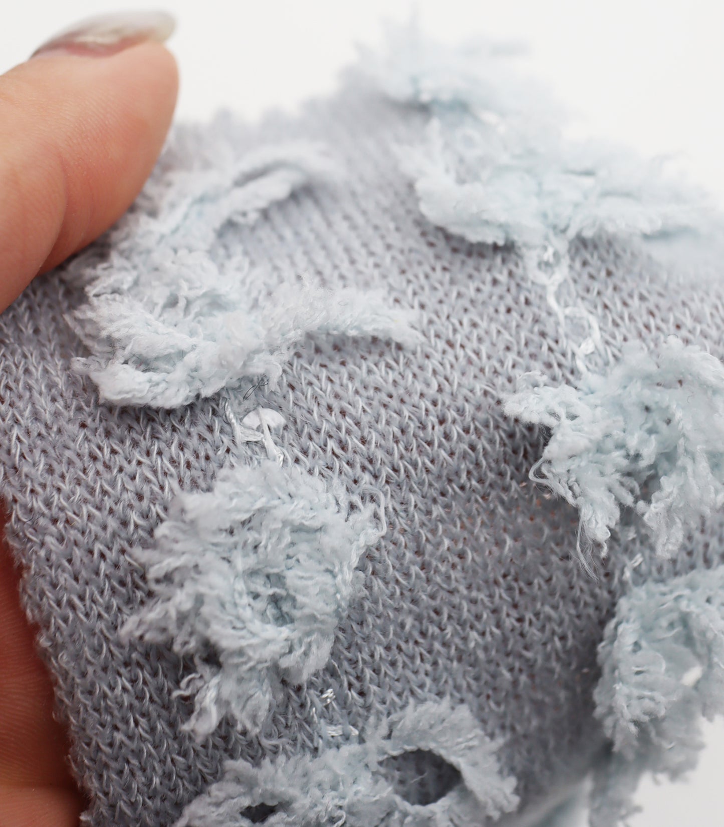 【25SS-303】フリンジストライプ天竺ニット　/0.5ｙあたり = ～1140円