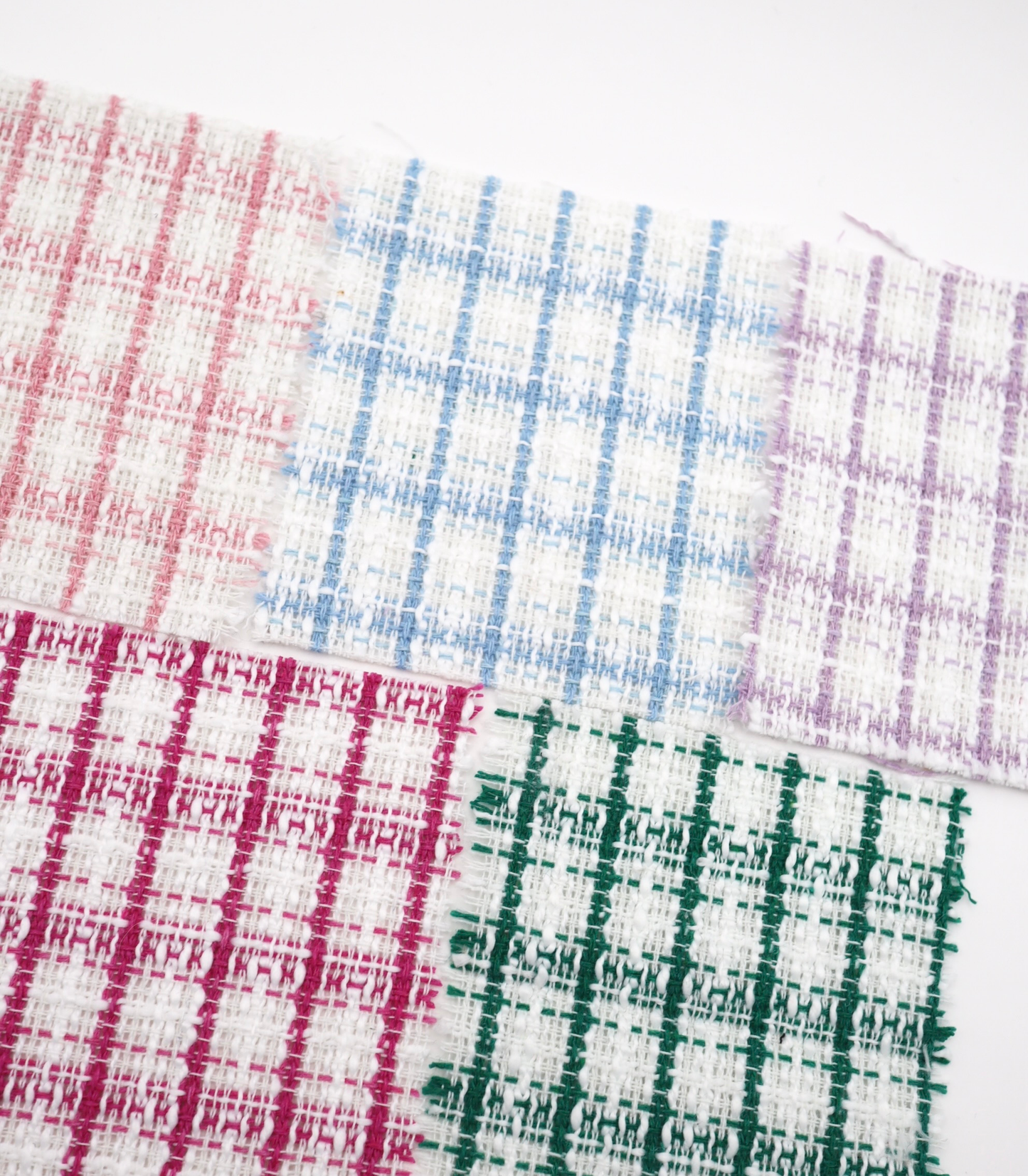 【25SS-431】先染めチェックミックスヤーンツイード　/0.5ｙあたり=～1010円