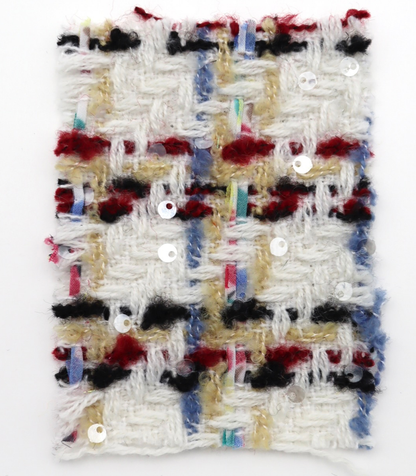 【25SS-157】スパンコール付きカラフルミックスツイード　/0.5ｙあたり = ～ 1700円