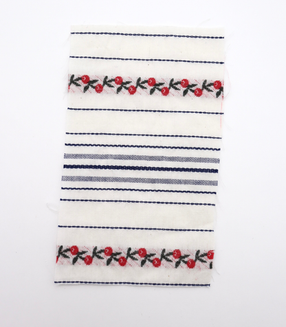 【25SS-442】フラワー×ランダムボーダー刺繍ローン　/0.5ｙあたり=～925円