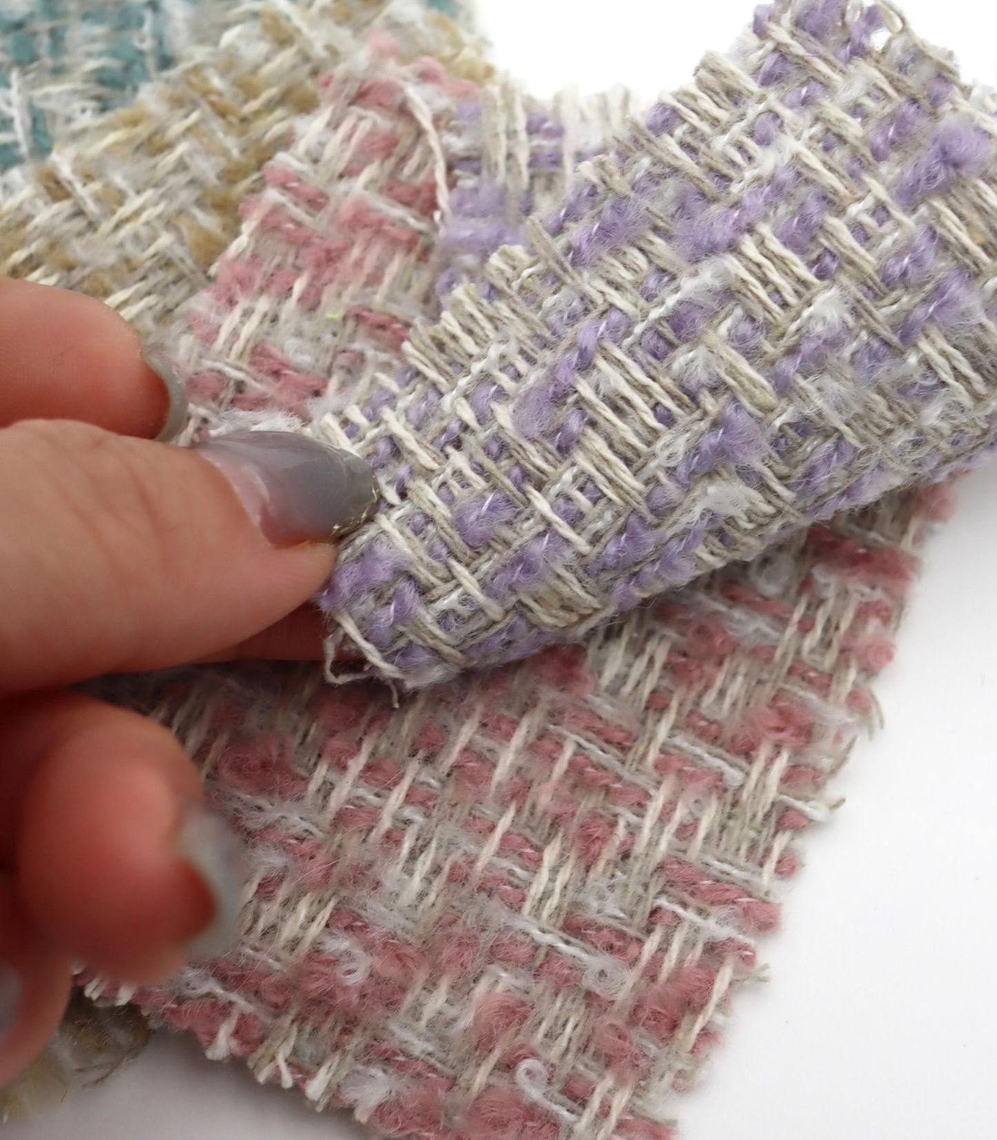 【25SS-154】起毛ヤーンミックスツイード　/0.5ｙあたり = ～1180円