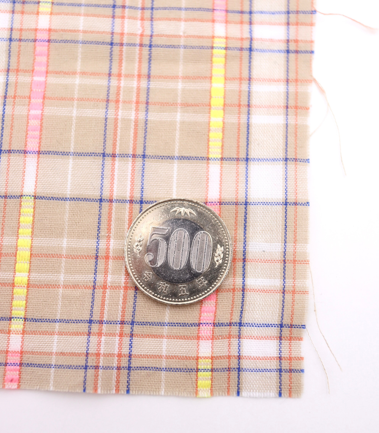 【25SS-441】カラフルタータンチェック　/0.5ｙあたり=～590円