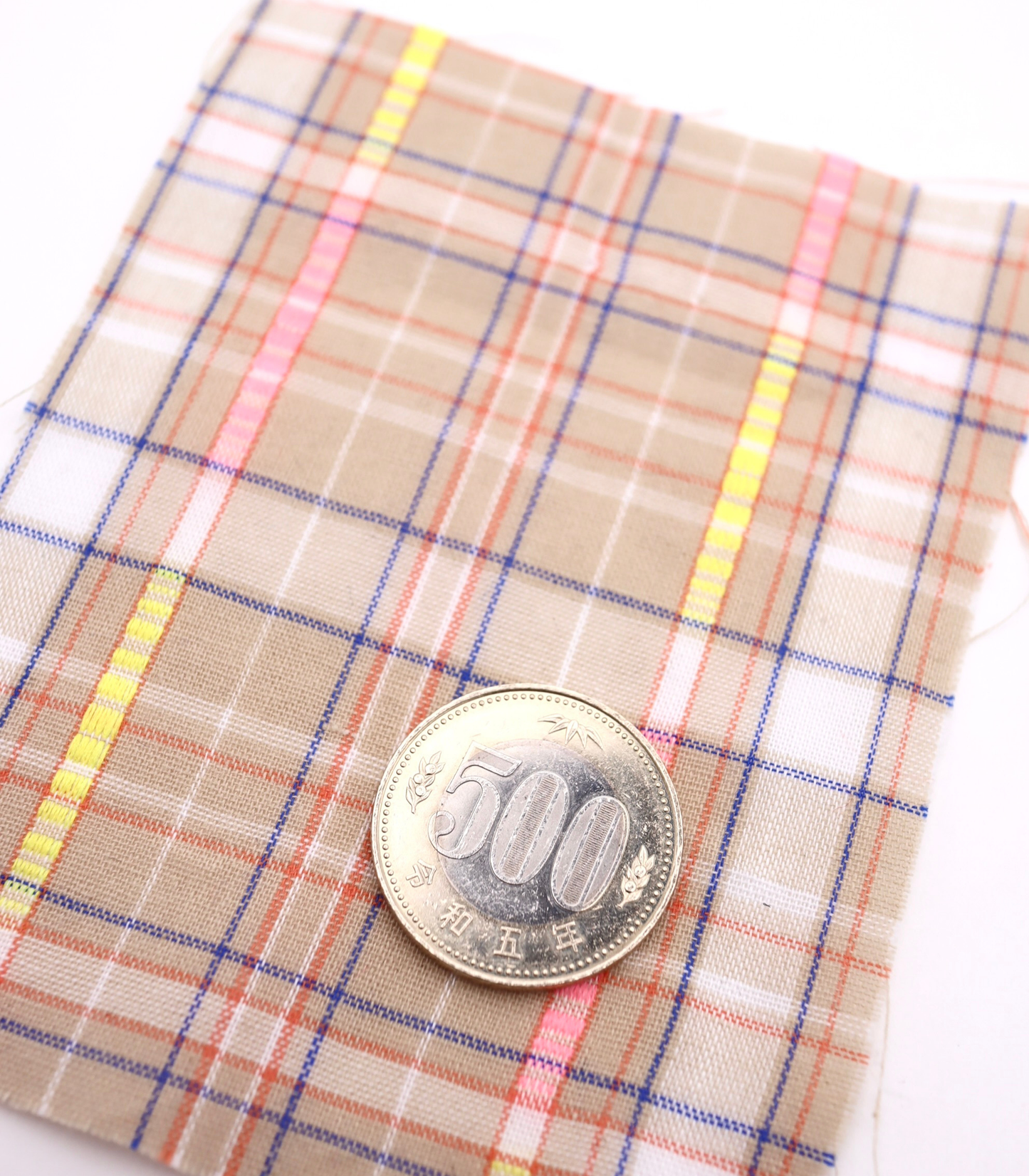 【25SS-441】カラフルタータンチェック　/0.5ｙあたり=～590円