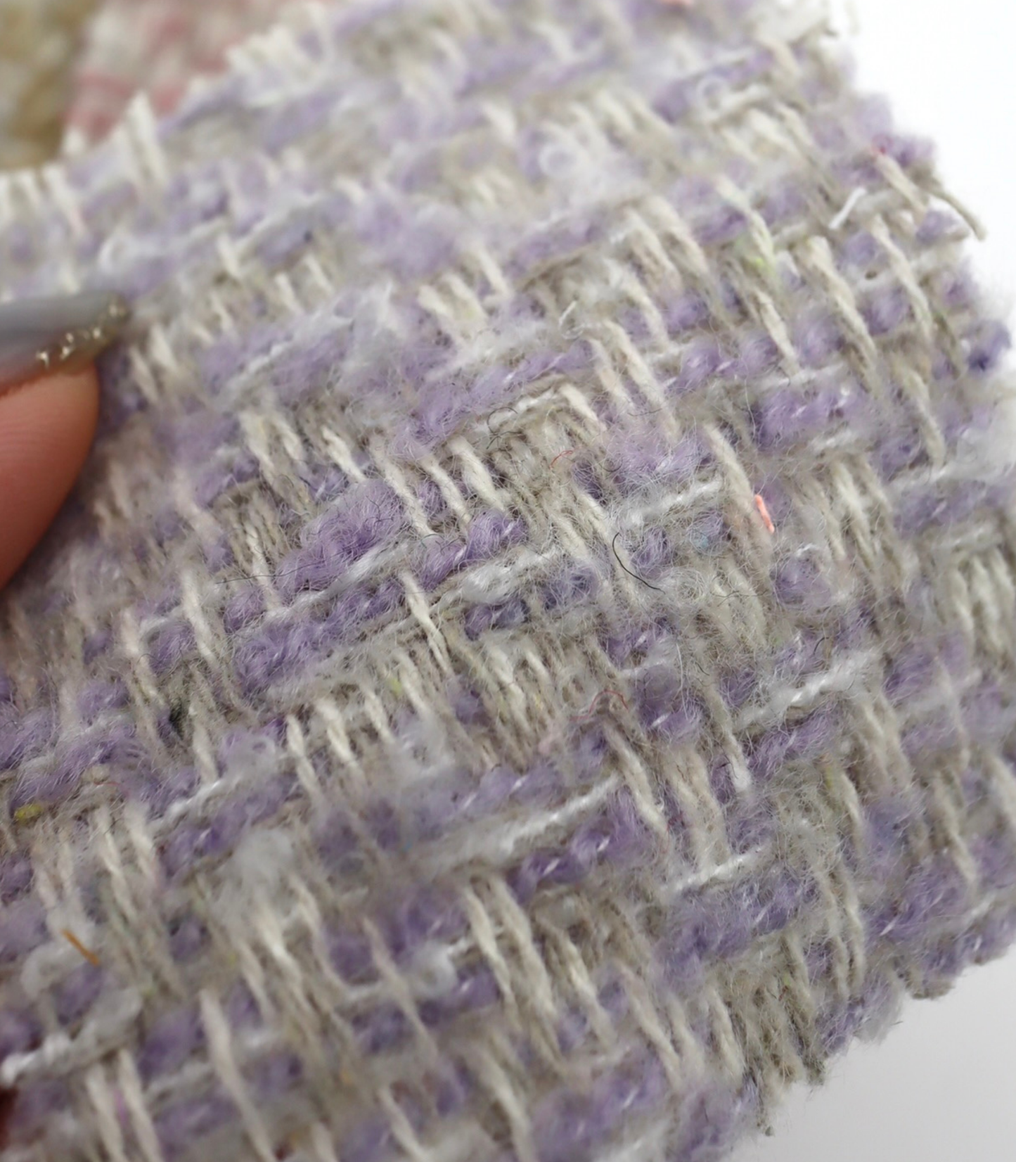 【25SS-154】起毛ヤーンミックスツイード　/0.5ｙあたり = ～1180円