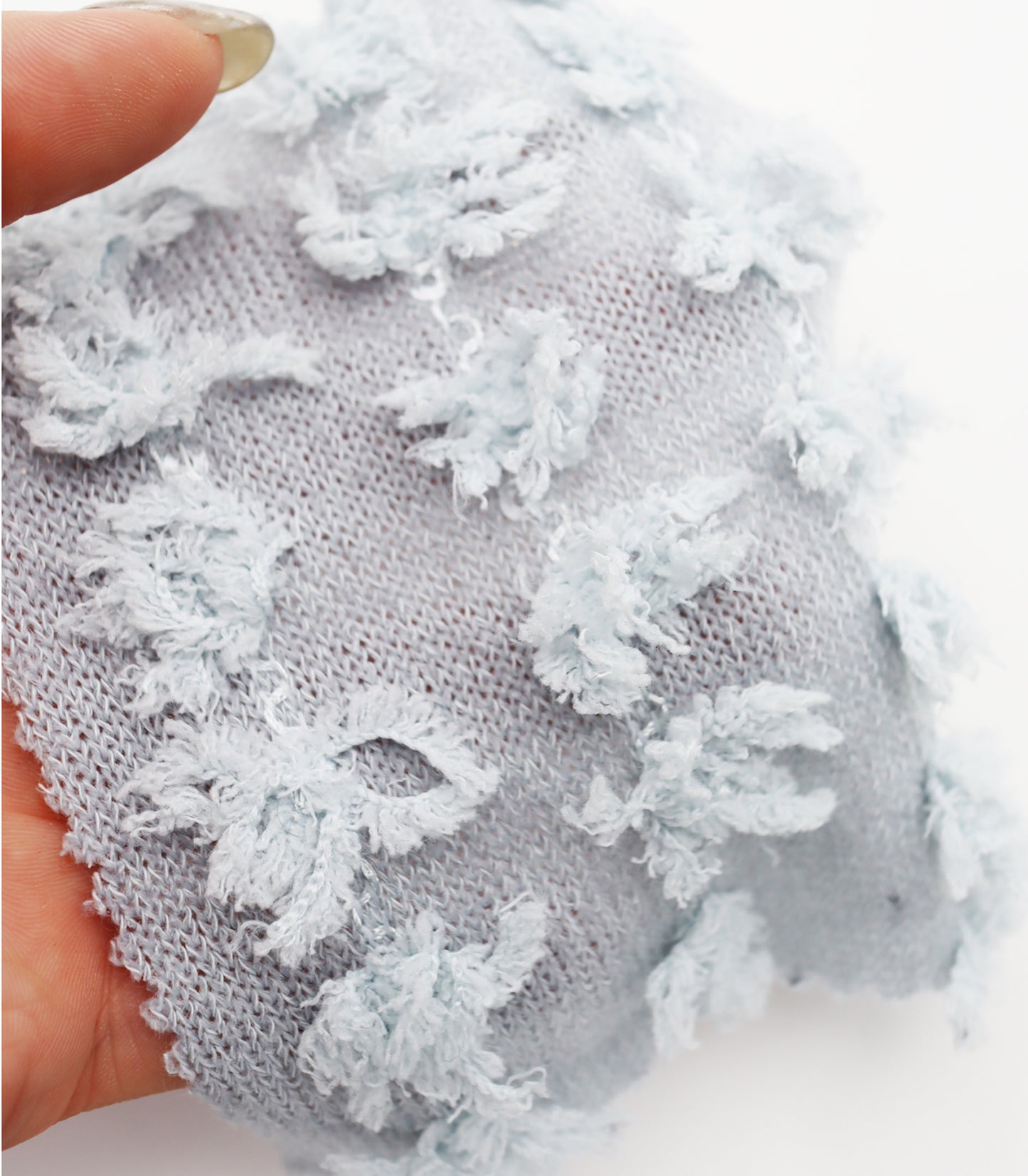 【25SS-303】フリンジストライプ天竺ニット　/0.5ｙあたり = ～1140円