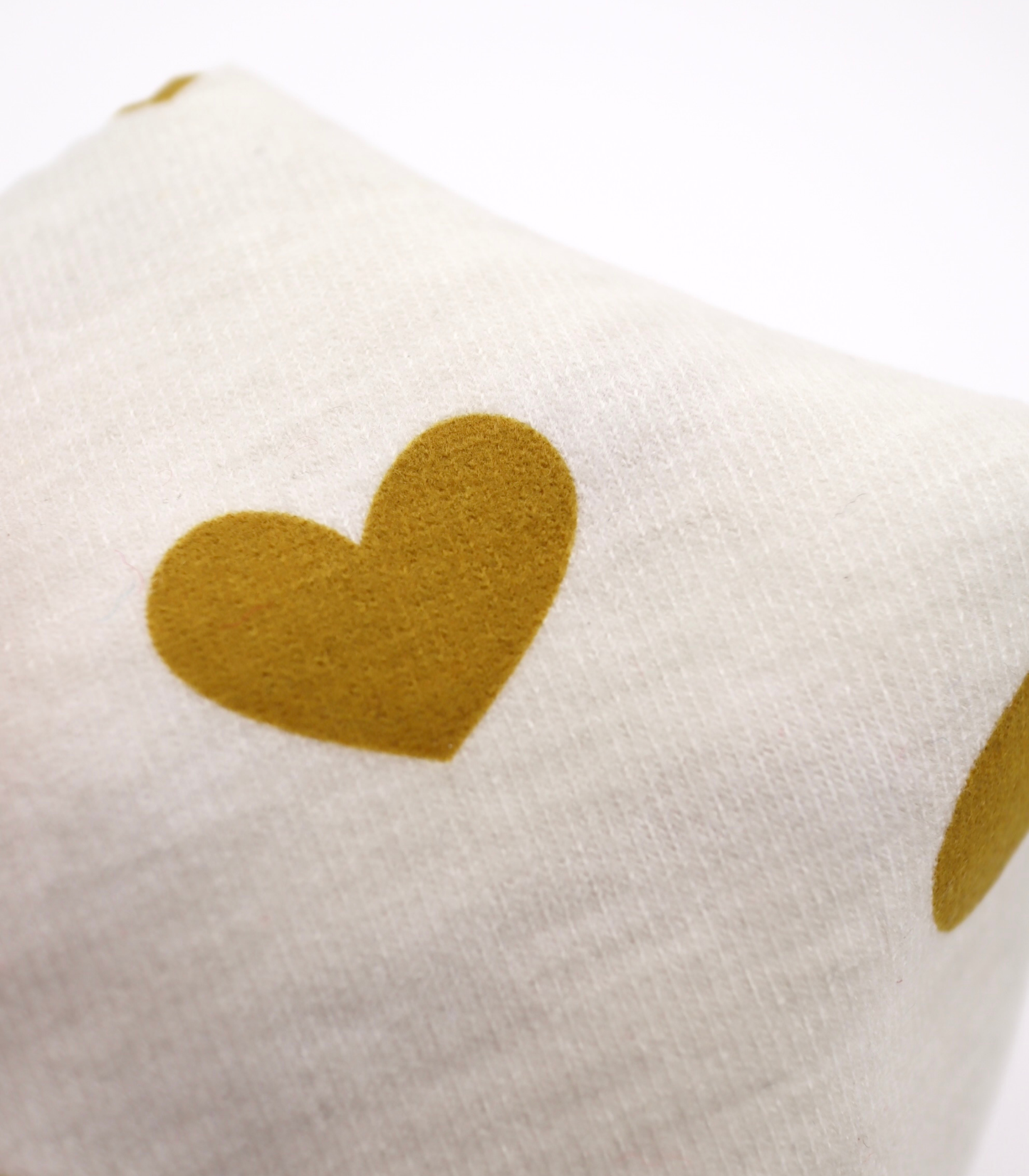 【25SS-400】ハートプリント二重織りニット　/0.5ｙあたり=～1055円