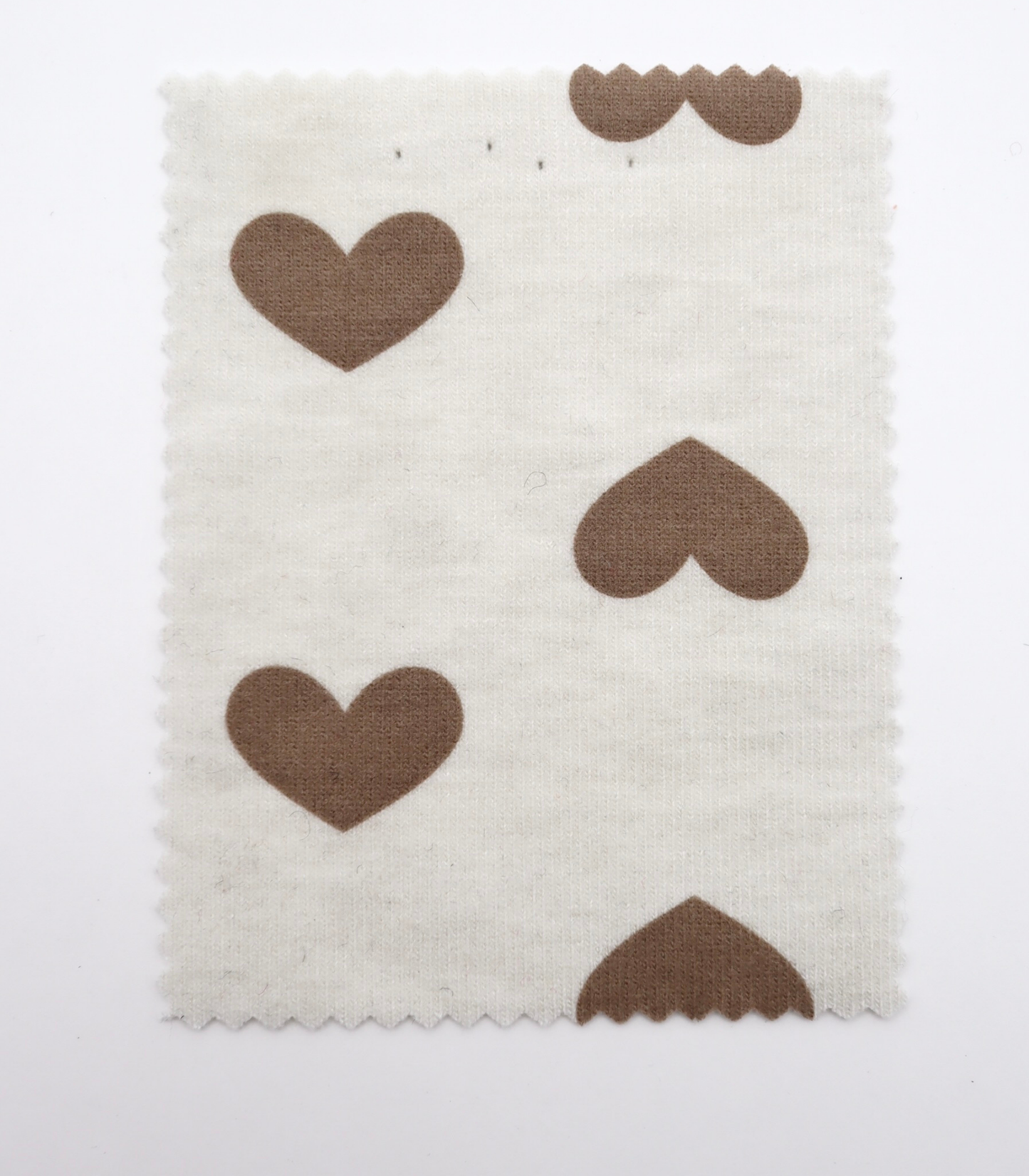 【25SS-400】ハートプリント二重織りニット　/0.5ｙあたり=～1055円