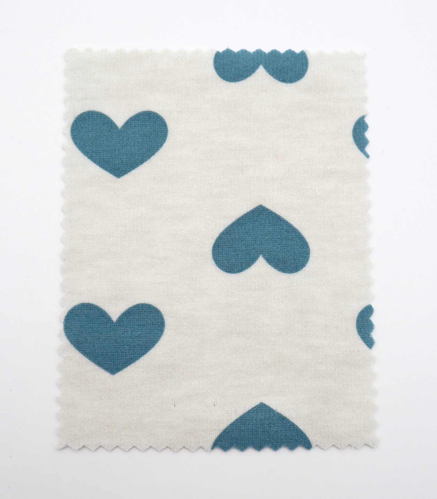 【25SS-400】ハートプリント二重織りニット　/0.5ｙあたり=～1055円