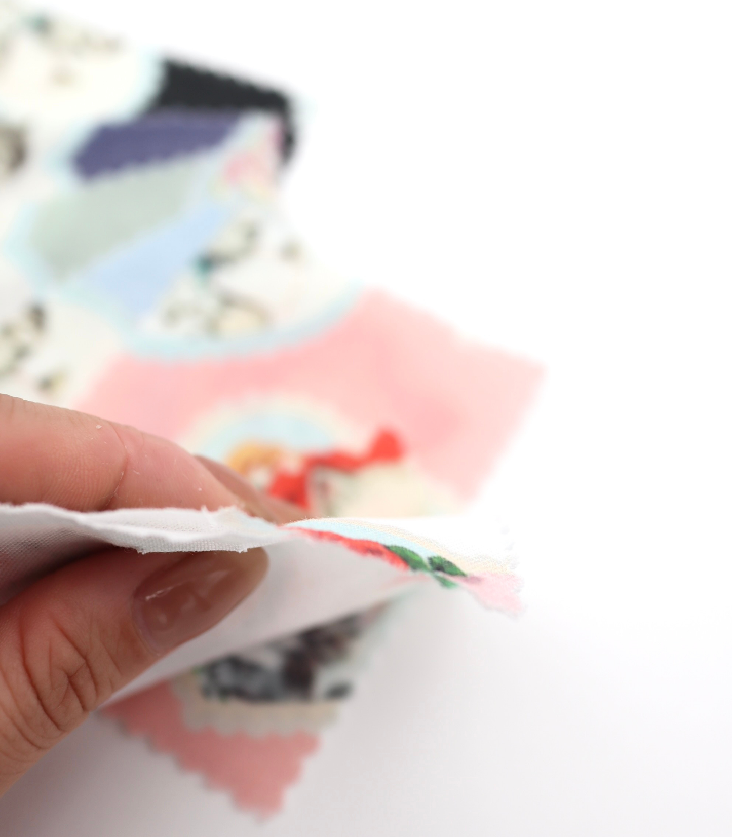 【25SS-410】ねこちゃん×ハートプリントダブルガーゼ　/0.5ｙあたり=～890円