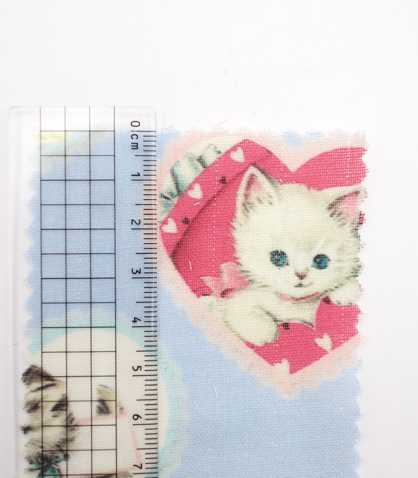 【25SS-410】ねこちゃん×ハートプリントダブルガーゼ　/0.5ｙあたり=～890円