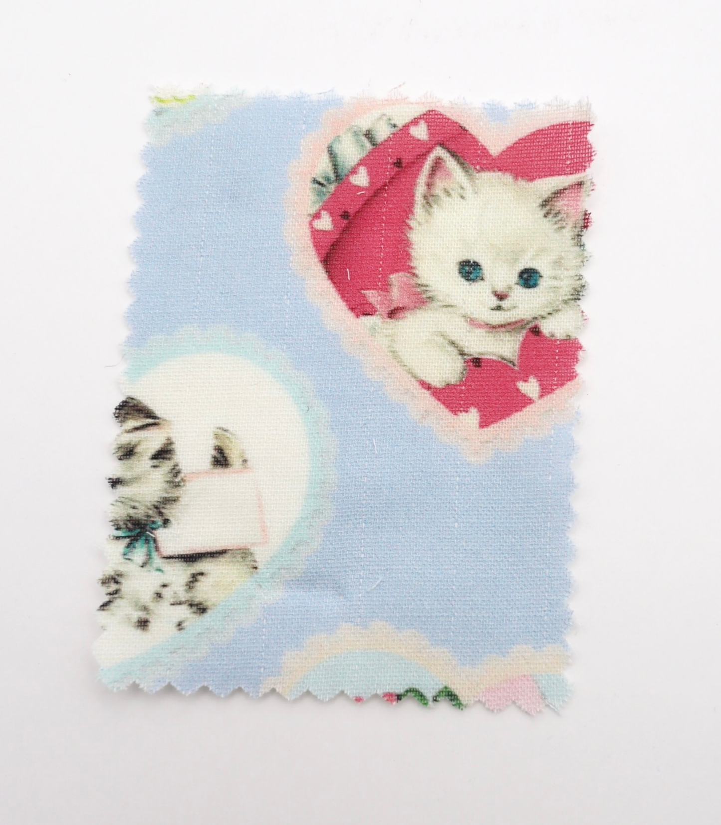 【25SS-410】ねこちゃん×ハートプリントダブルガーゼ　/0.5ｙあたり=～890円