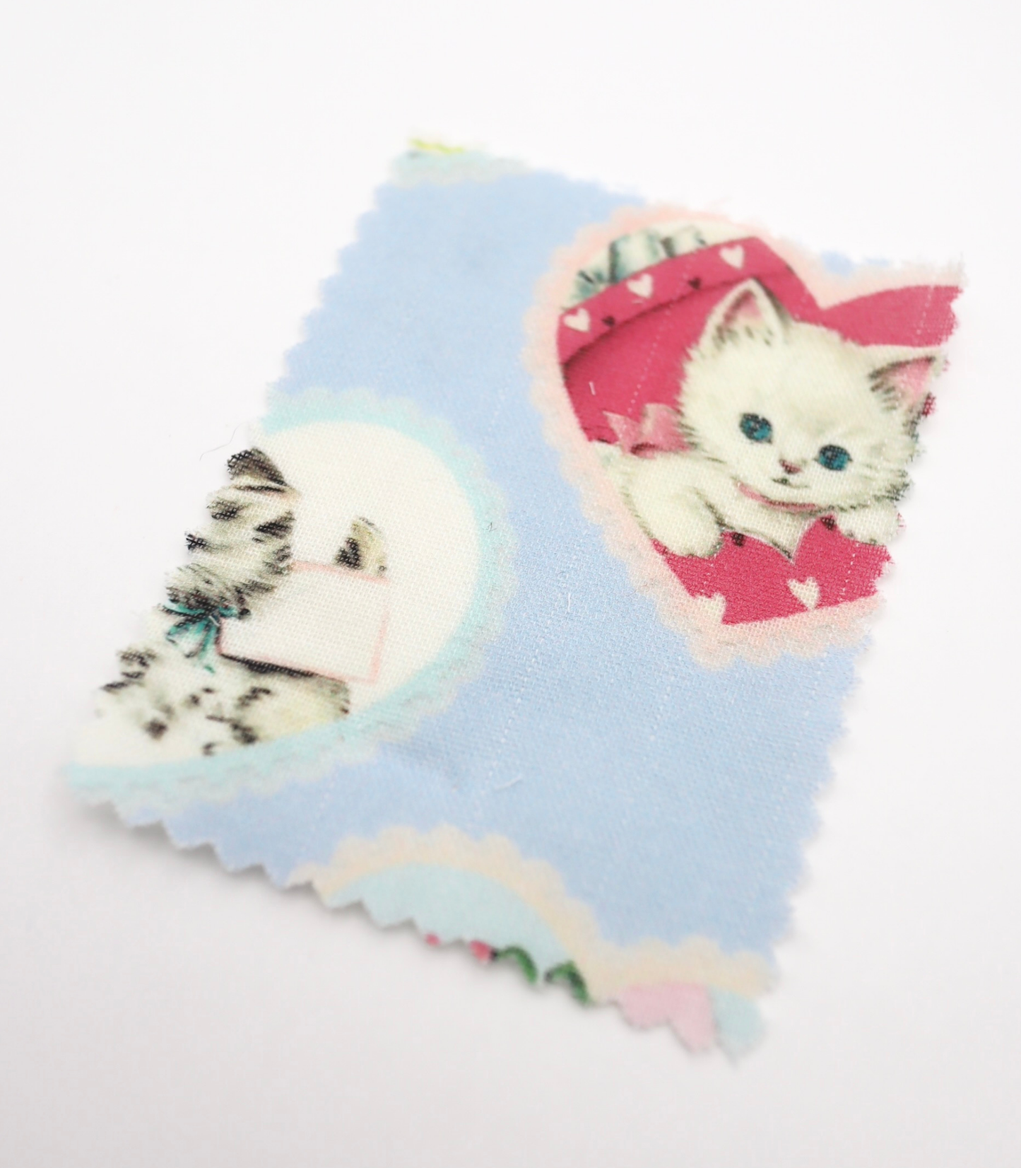 【25SS-410】ねこちゃん×ハートプリントダブルガーゼ　/0.5ｙあたり=～890円