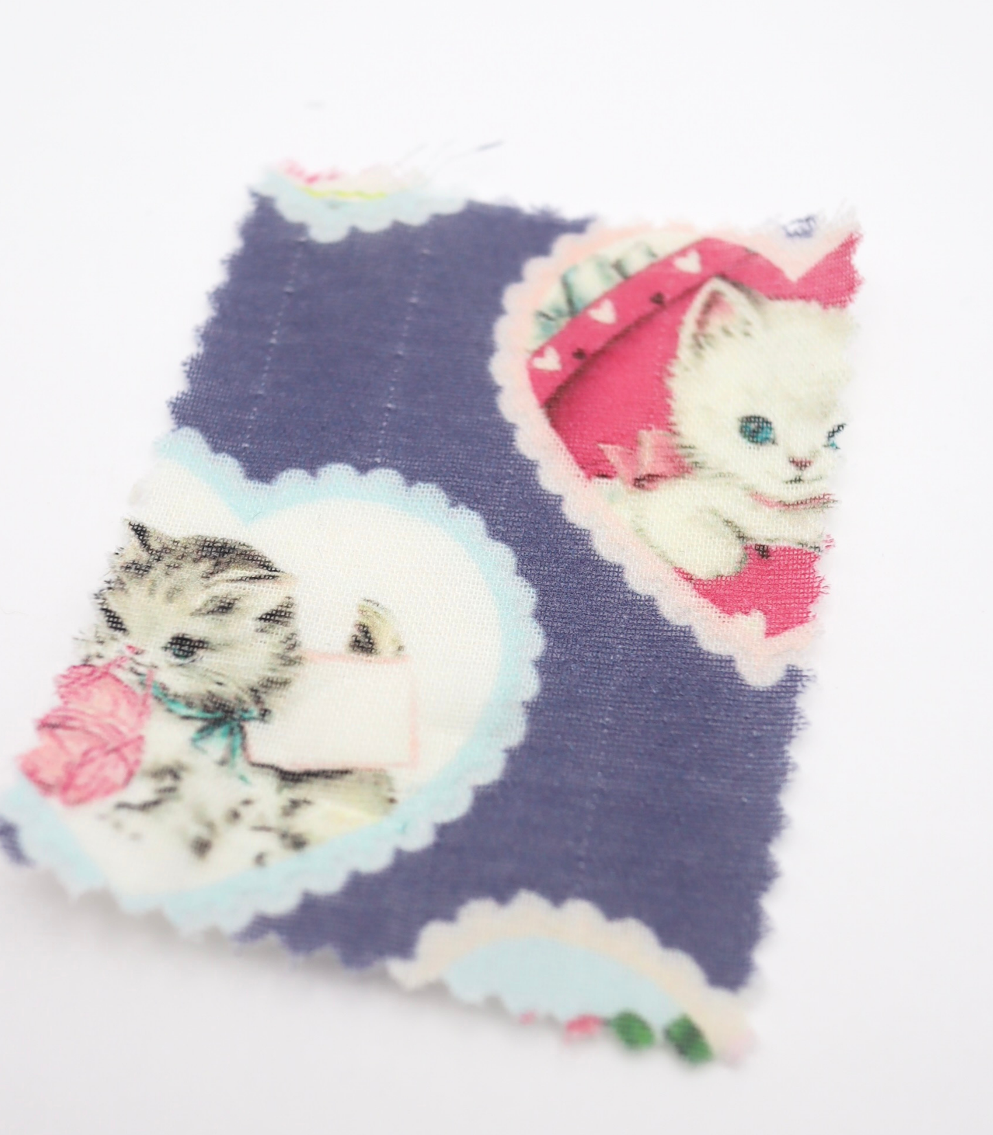 【25SS-410】ねこちゃん×ハートプリントダブルガーゼ　/0.5ｙあたり=～890円