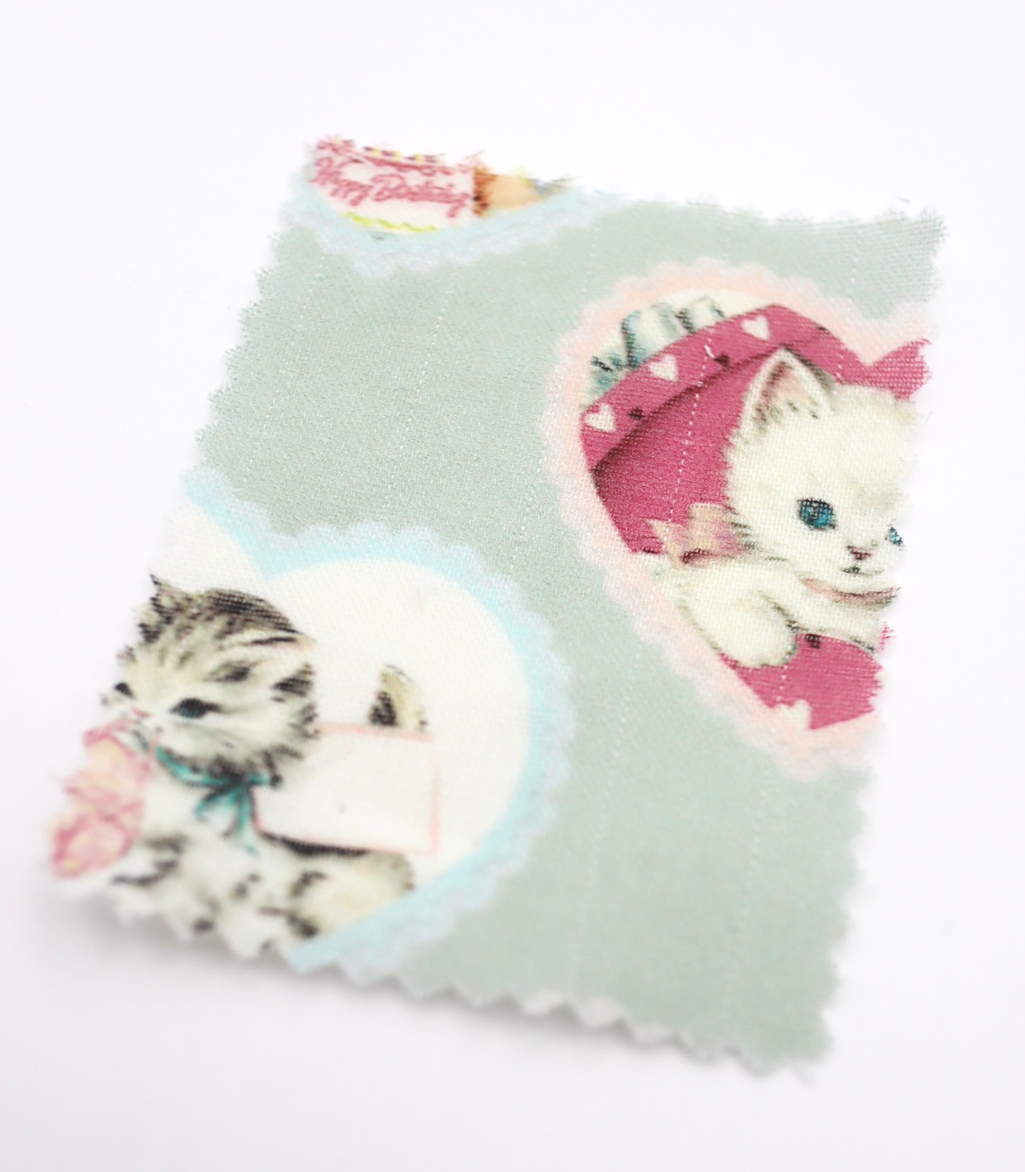 【25SS-410】ねこちゃん×ハートプリントダブルガーゼ　/0.5ｙあたり=～890円