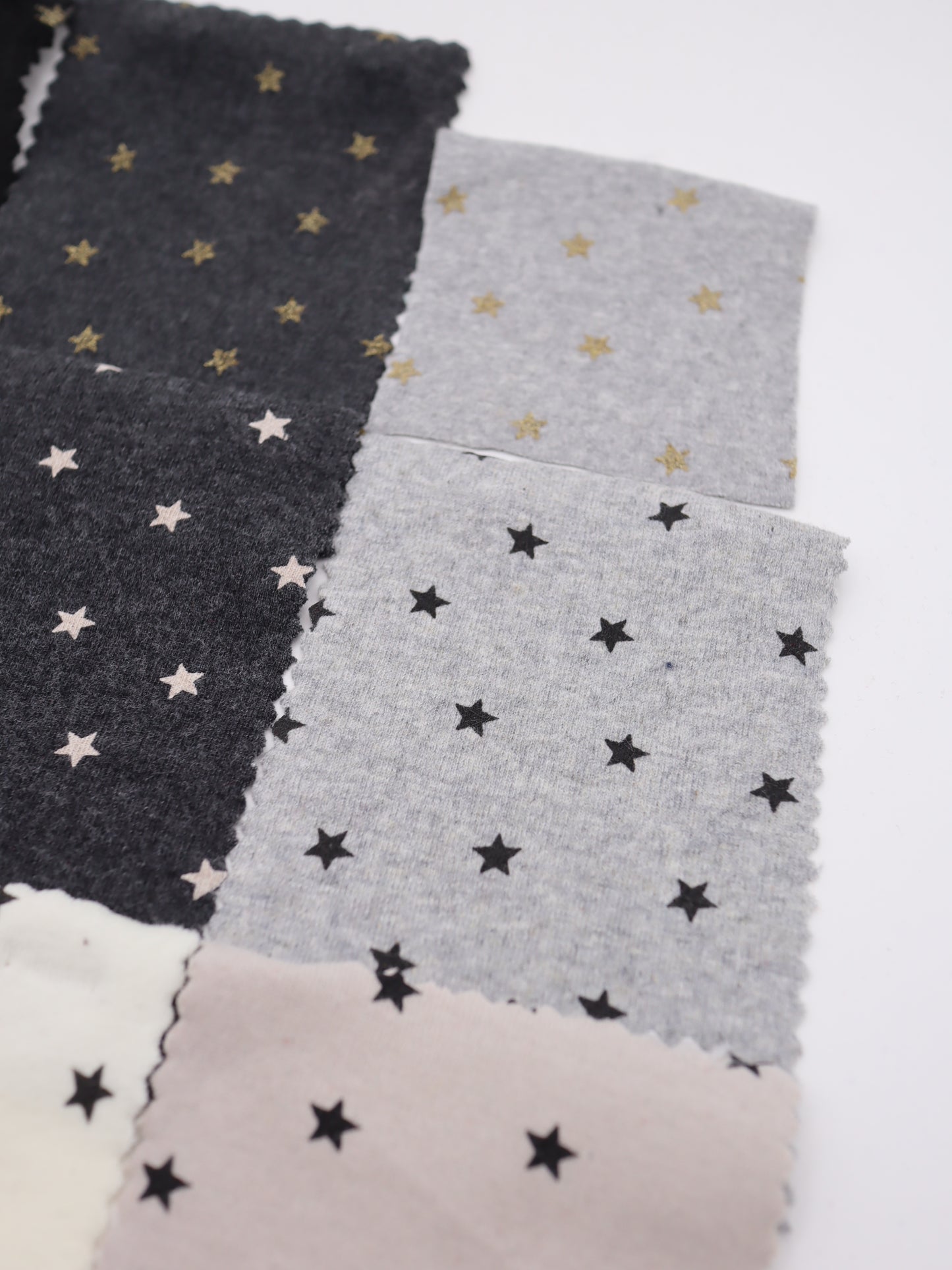 星ドット・ストレッチコットンフライス｜147cm広幅・綿95% PU5%｜高復元・高通気・多色展開｜レギンス・ドッグウェア・ベビー向け｜26SS-152【生地仕入れ代行卸】