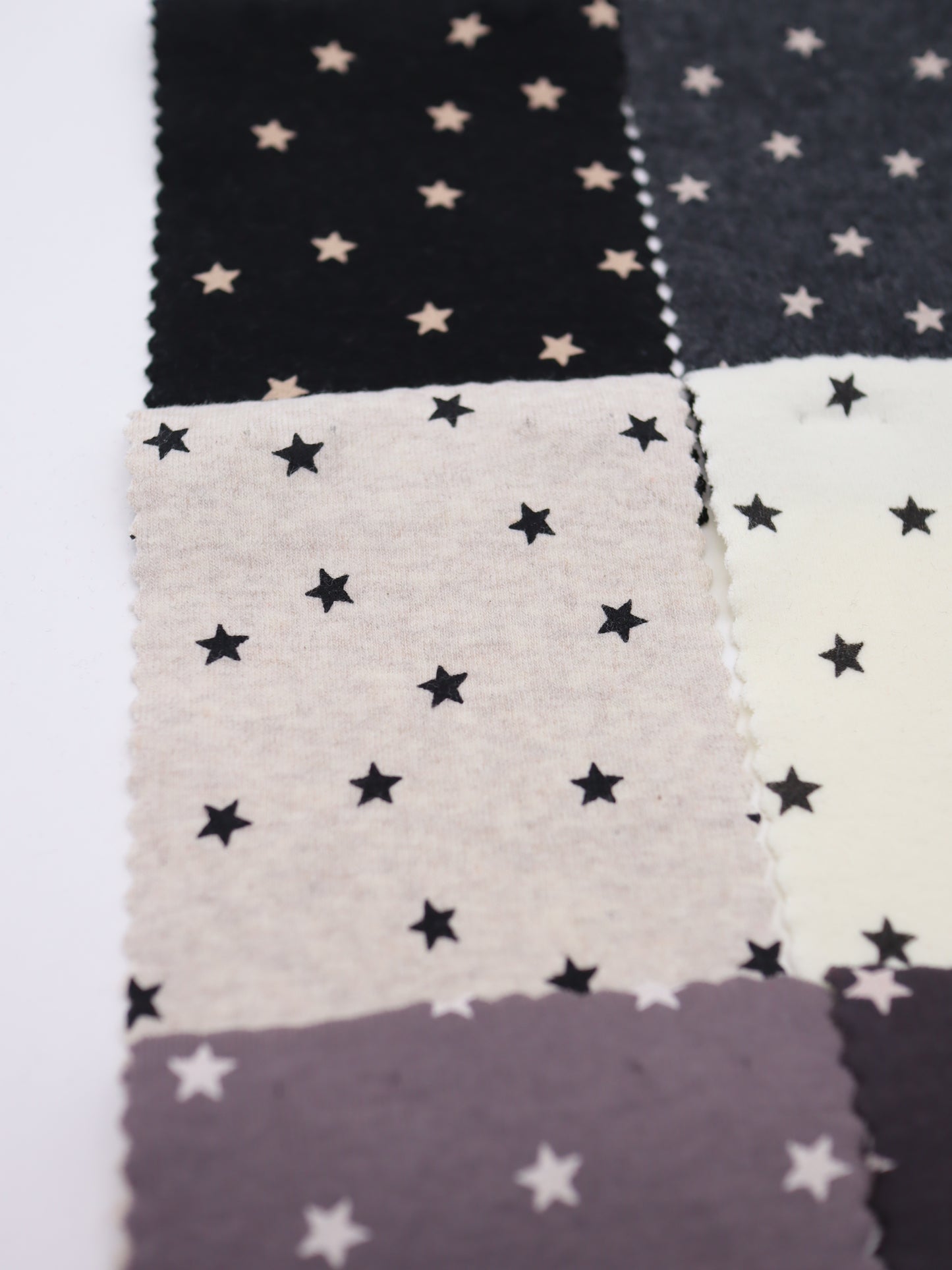 星ドット・ストレッチコットンフライス｜147cm広幅・綿95% PU5%｜高復元・高通気・多色展開｜レギンス・ドッグウェア・ベビー向け｜26SS-152【生地仕入れ代行卸】