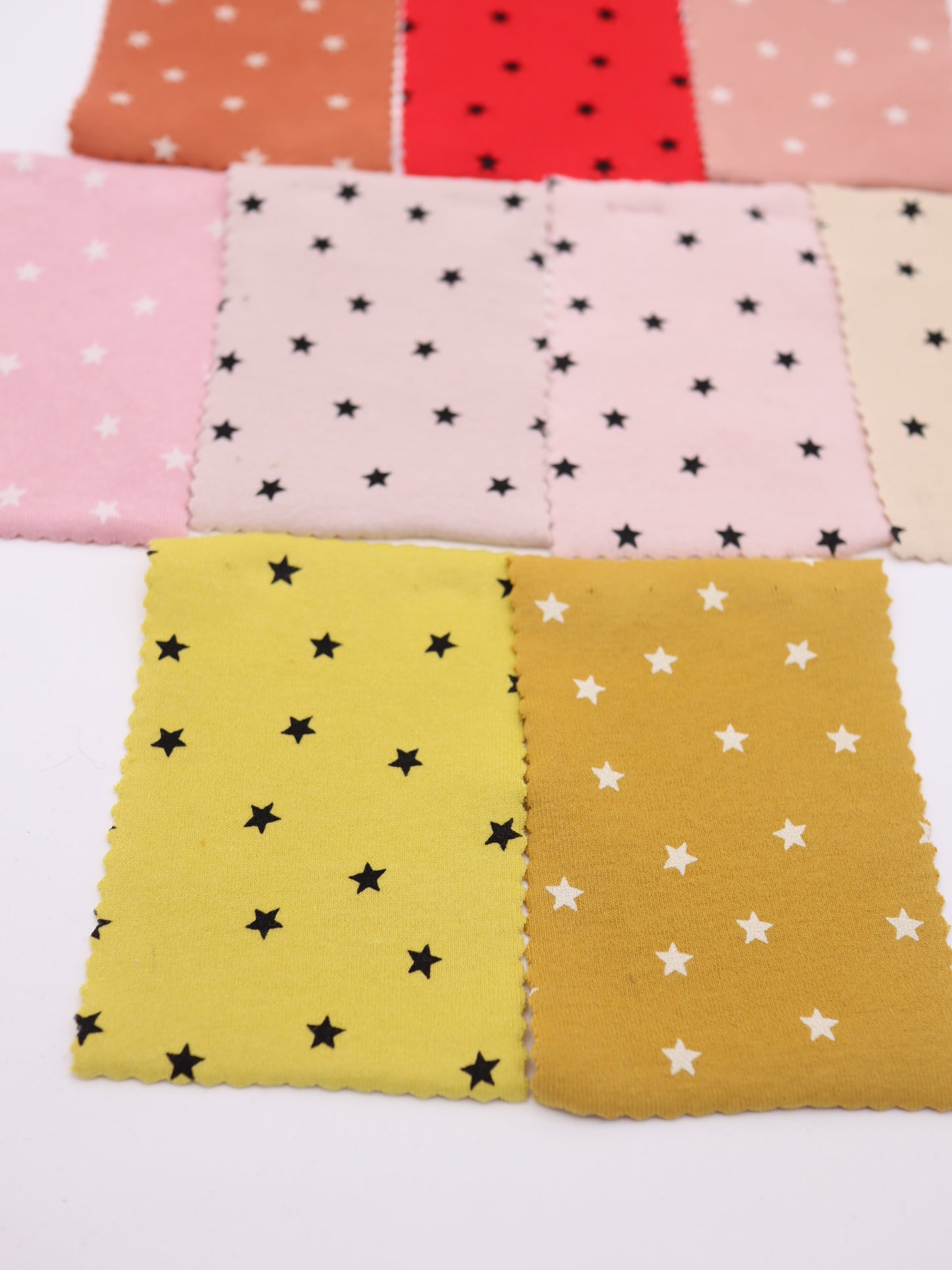 星ドット・ストレッチコットンフライス｜147cm広幅・綿95% PU5%｜高復元・高通気・多色展開｜レギンス・ドッグウェア・ベビー向け｜26SS-152【生地仕入れ代行卸】