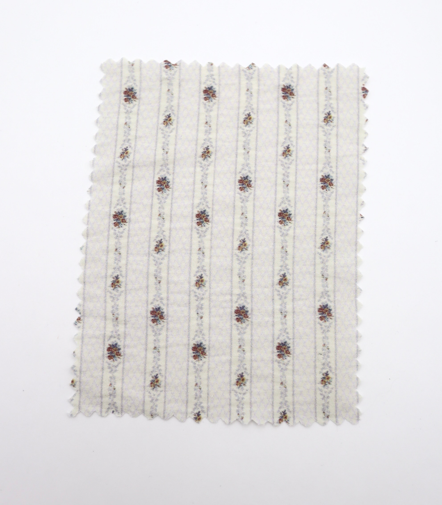 【25SS-421】小花柄×ストライププリントタフタワッシャー　/0.5ｙあたり=～850円