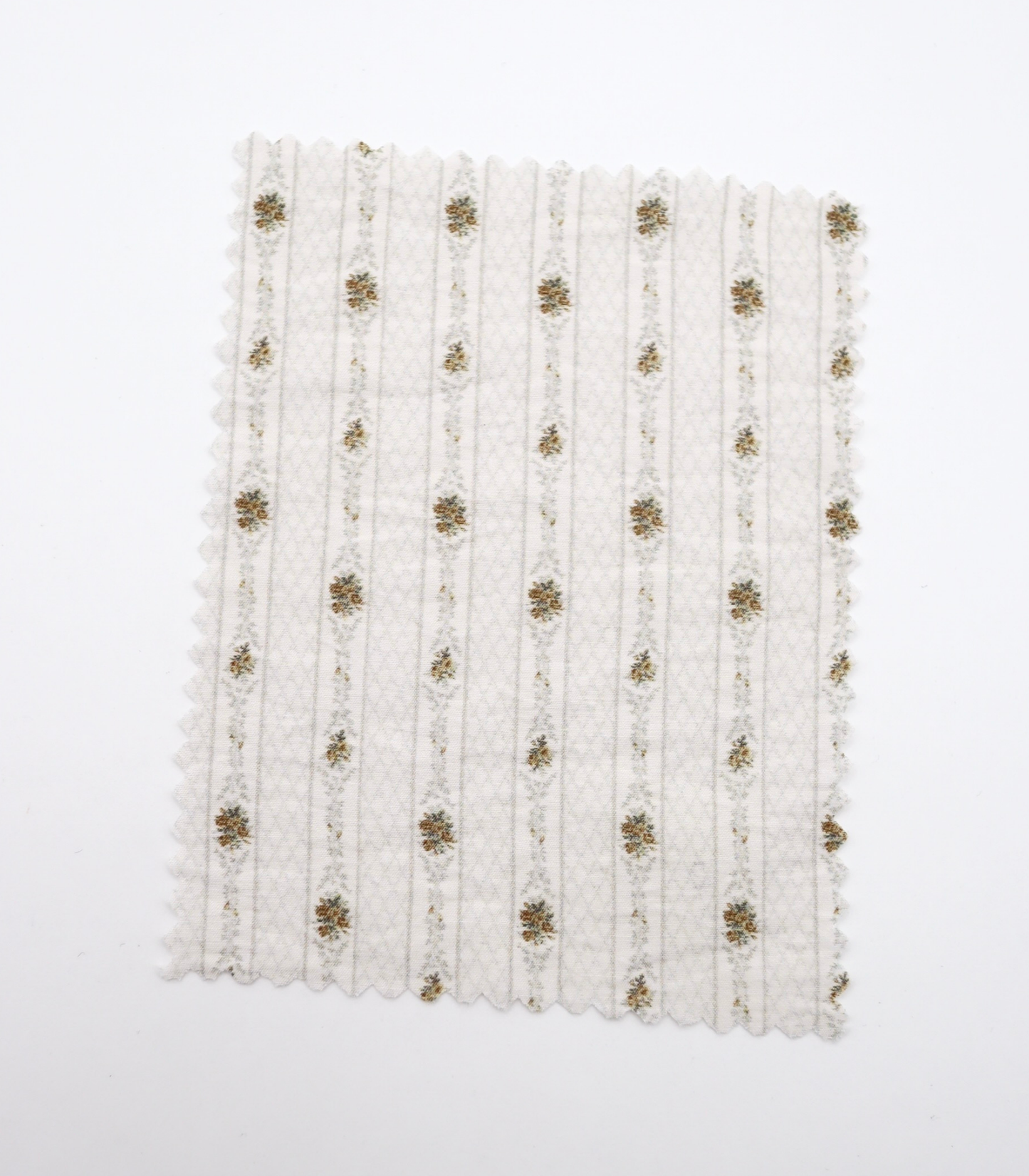 【25SS-421】小花柄×ストライププリントタフタワッシャー　/0.5ｙあたり=～850円