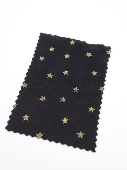 星ドット・ストレッチコットンフライス｜147cm広幅・綿95% PU5%｜高復元・高通気・多色展開｜レギンス・ドッグウェア・ベビー向け｜26SS-152【生地仕入れ代行卸】