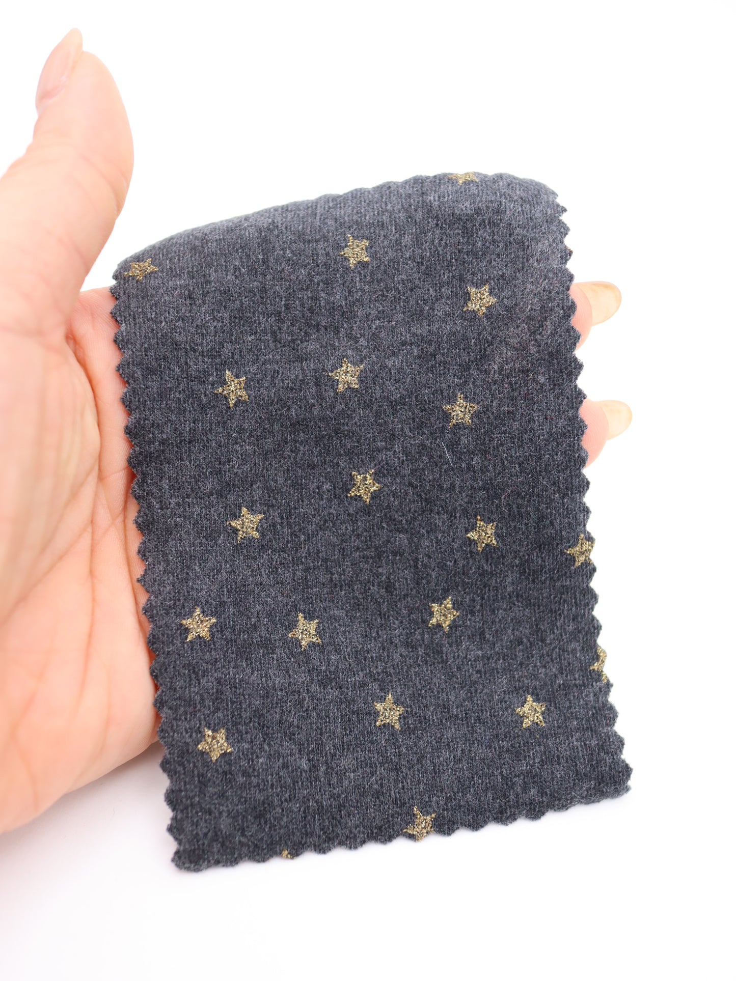 星ドット・ストレッチコットンフライス｜147cm広幅・綿95% PU5%｜高復元・高通気・多色展開｜レギンス・ドッグウェア・ベビー向け｜26SS-152【生地仕入れ代行卸】