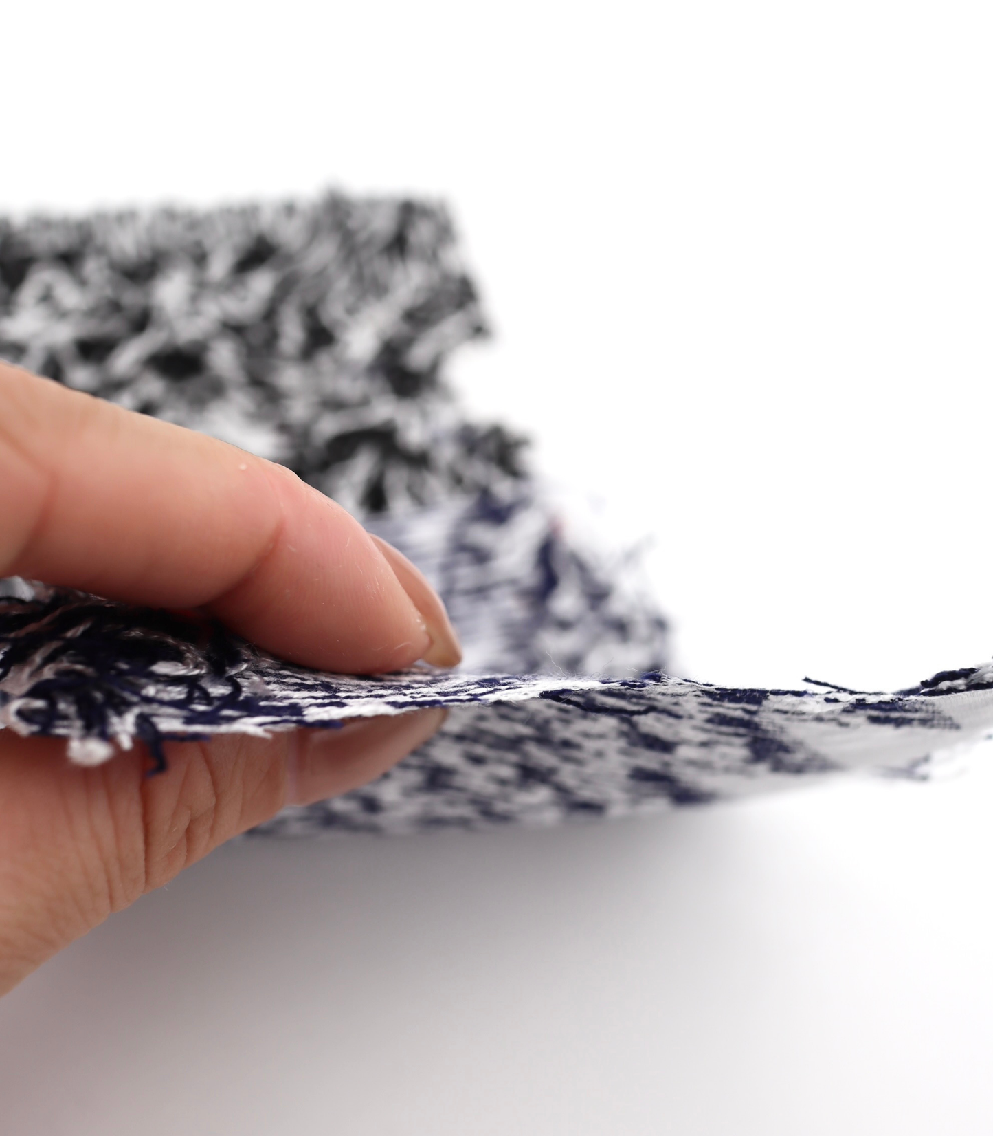 【25SS-062】フリンジジャガードツイード　/0.5ｙあたり=～1400円