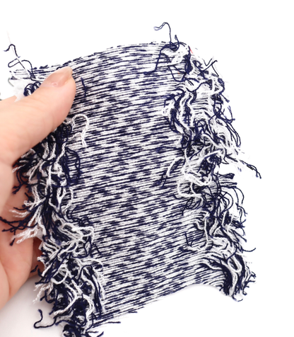 【25SS-062】フリンジジャガードツイード　/0.5ｙあたり=～1400円