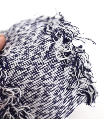 【25SS-062】フリンジジャガードツイード　/0.5ｙあたり=～1400円