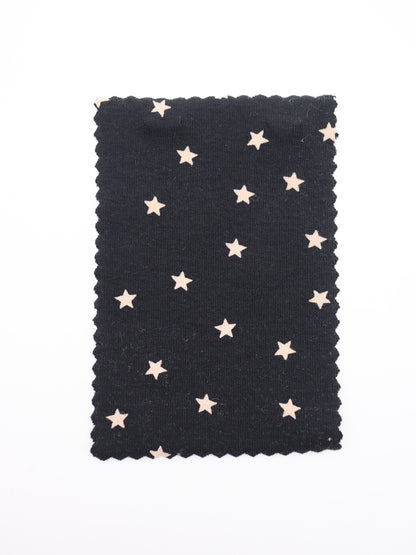 星ドット・ストレッチコットンフライス｜147cm広幅・綿95% PU5%｜高復元・高通気・多色展開｜レギンス・ドッグウェア・ベビー向け｜26SS-152【生地仕入れ代行卸】
