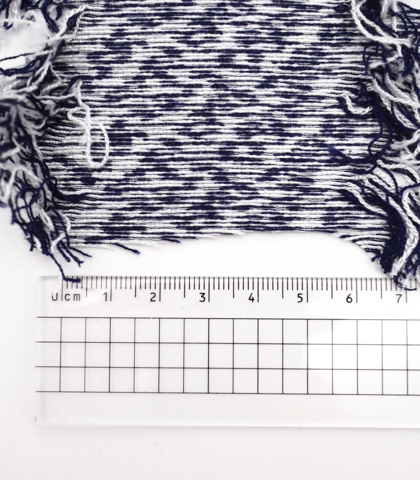 【25SS-062】フリンジジャガードツイード　/0.5ｙあたり=～1400円