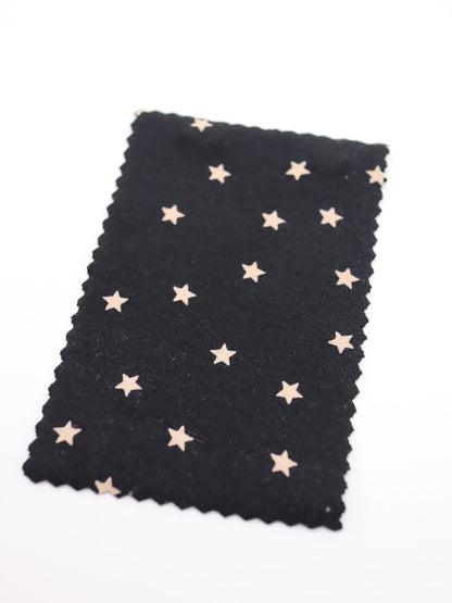 星ドット・ストレッチコットンフライス｜147cm広幅・綿95% PU5%｜高復元・高通気・多色展開｜レギンス・ドッグウェア・ベビー向け｜26SS-152【生地仕入れ代行卸】