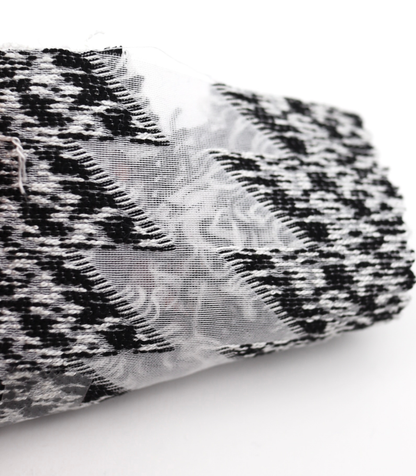 【25SS-062】フリンジジャガードツイード　/0.5ｙあたり=～1400円