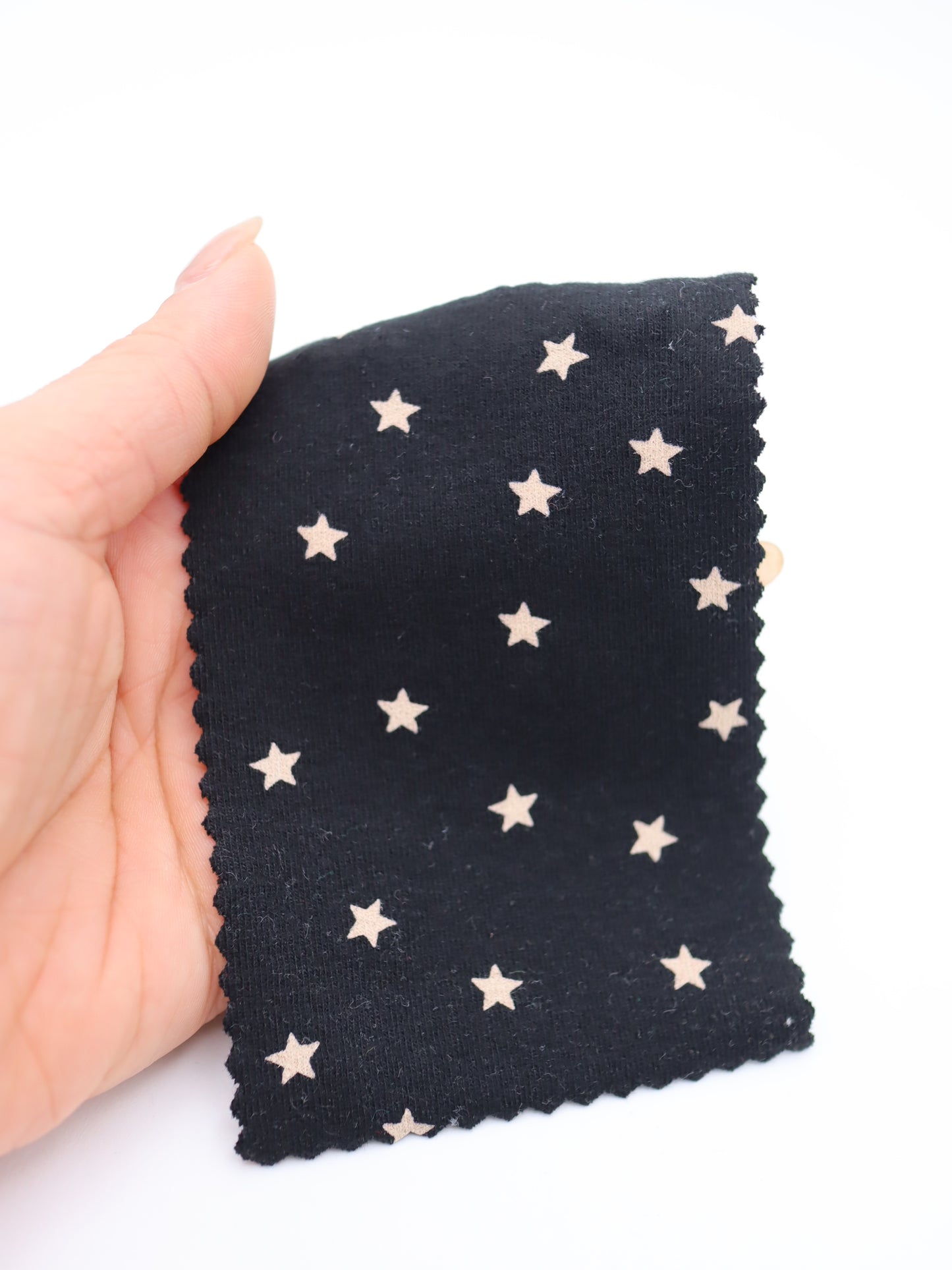 星ドット・ストレッチコットンフライス｜147cm広幅・綿95% PU5%｜高復元・高通気・多色展開｜レギンス・ドッグウェア・ベビー向け｜26SS-152【生地仕入れ代行卸】