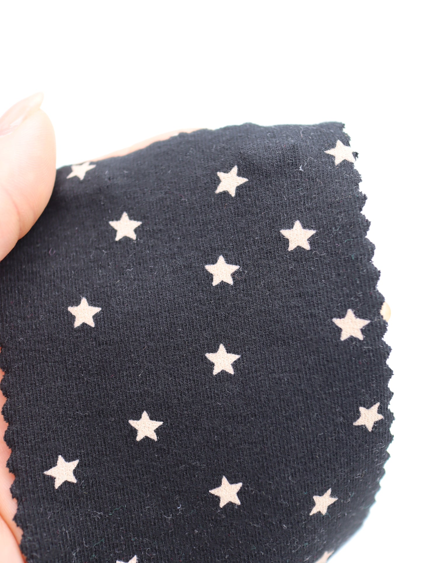 星ドット・ストレッチコットンフライス｜147cm広幅・綿95% PU5%｜高復元・高通気・多色展開｜レギンス・ドッグウェア・ベビー向け｜26SS-152【生地仕入れ代行卸】