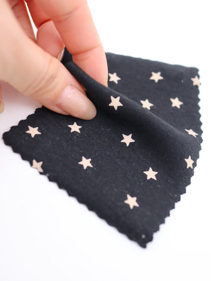 星ドット・ストレッチコットンフライス｜147cm広幅・綿95% PU5%｜高復元・高通気・多色展開｜レギンス・ドッグウェア・ベビー向け｜26SS-152【生地仕入れ代行卸】