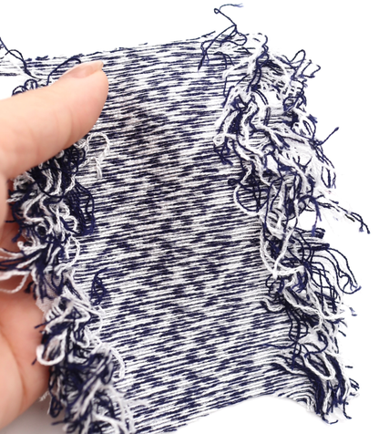 【25SS-062】フリンジジャガードツイード　/0.5ｙあたり=～1400円