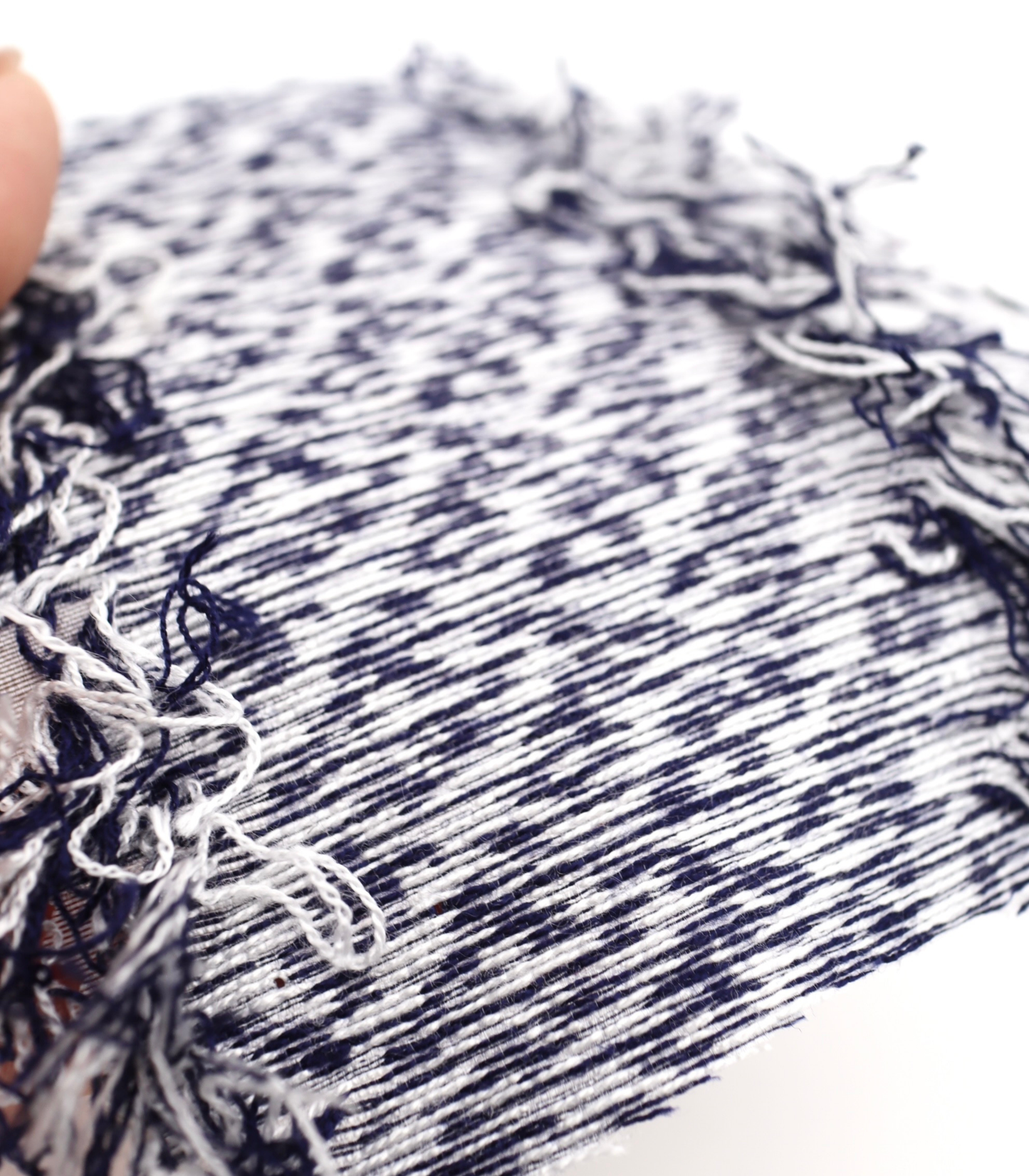 【25SS-062】フリンジジャガードツイード　/0.5ｙあたり=～1400円