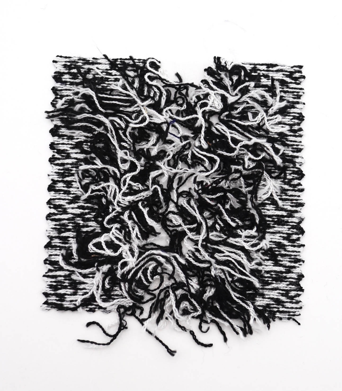 【25SS-062】フリンジジャガードツイード　/0.5ｙあたり=～1400円