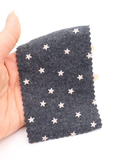 星ドット・ストレッチコットンフライス｜147cm広幅・綿95% PU5%｜高復元・高通気・多色展開｜レギンス・ドッグウェア・ベビー向け｜26SS-152【生地仕入れ代行卸】