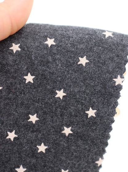 星ドット・ストレッチコットンフライス｜147cm広幅・綿95% PU5%｜高復元・高通気・多色展開｜レギンス・ドッグウェア・ベビー向け｜26SS-152【生地仕入れ代行卸】
