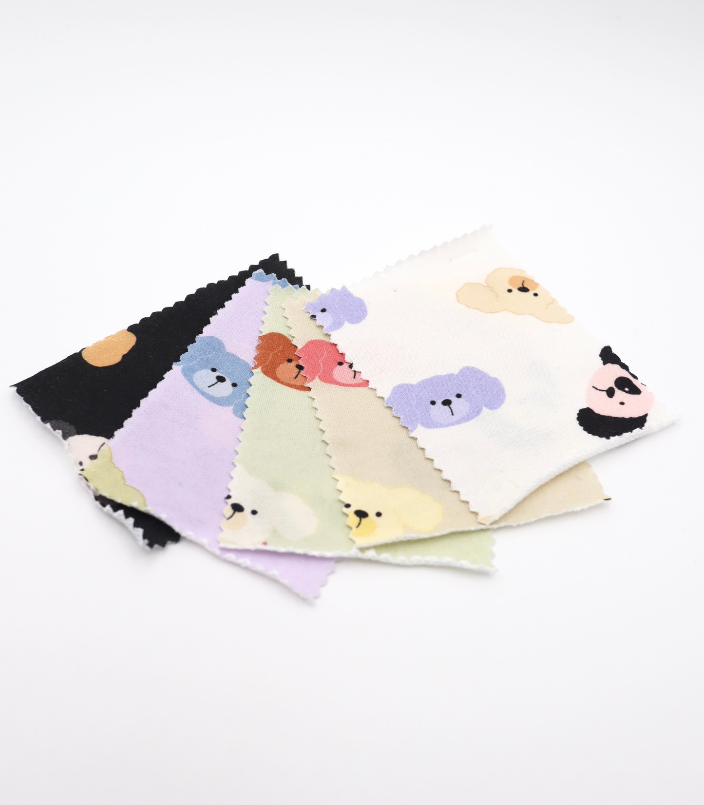 【25SS-401】わんたんズプリントミニ裏毛　/0.5ｙあたり=～1105円