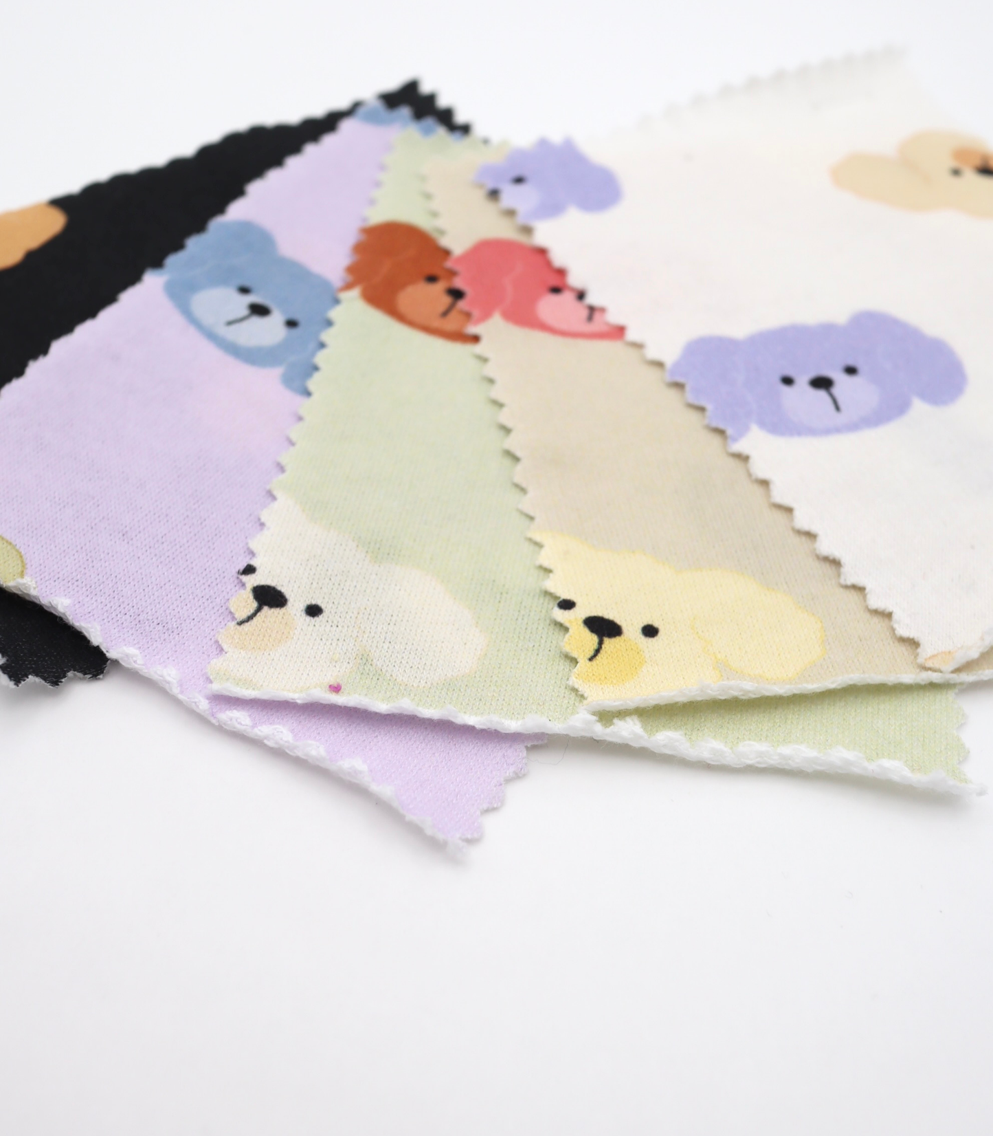 【25SS-401】わんたんズプリントミニ裏毛　/0.5ｙあたり=～1105円