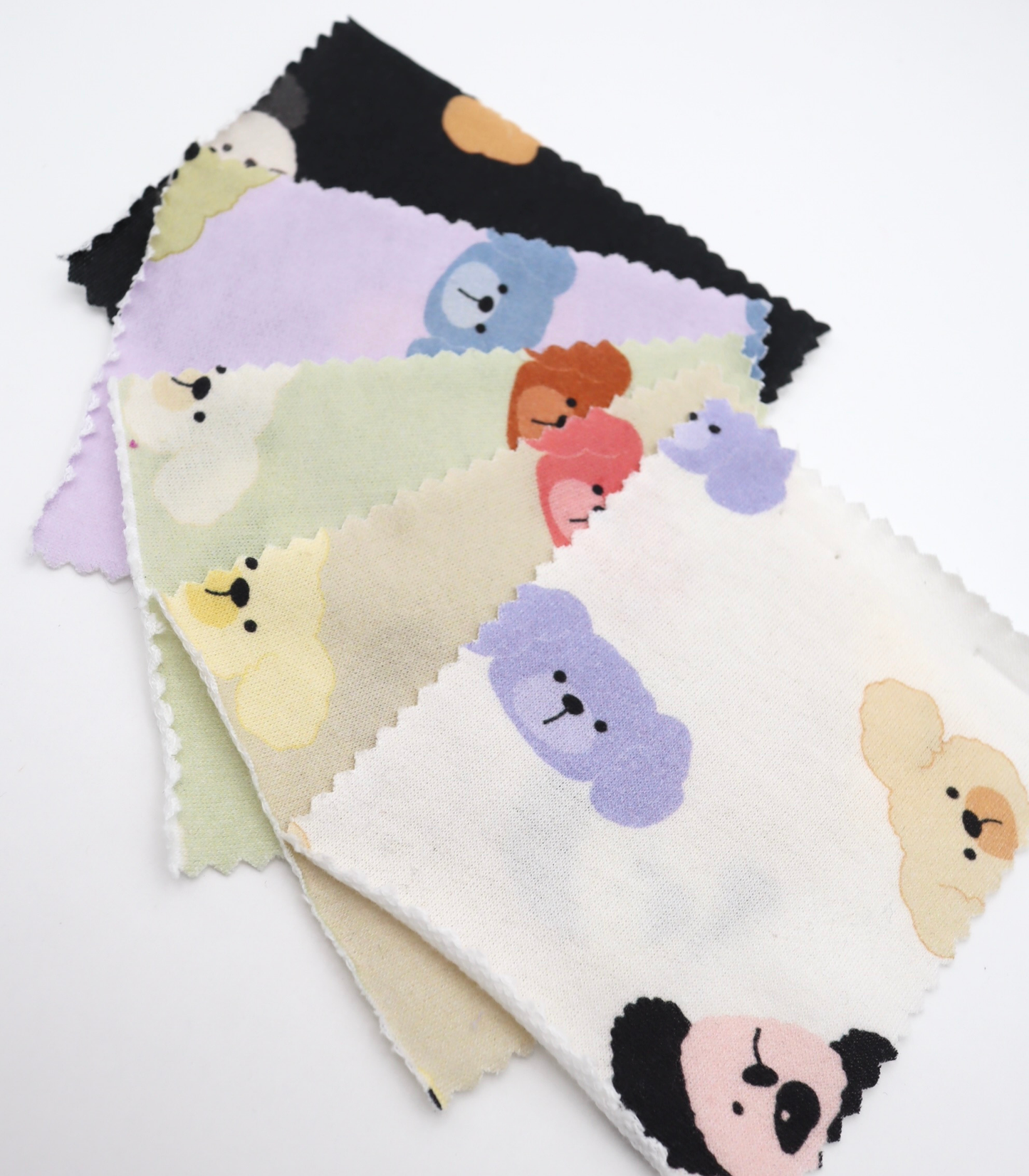 【25SS-401】わんたんズプリントミニ裏毛　/0.5ｙあたり=～1105円