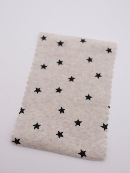 星ドット・ストレッチコットンフライス｜147cm広幅・綿95% PU5%｜高復元・高通気・多色展開｜レギンス・ドッグウェア・ベビー向け｜26SS-152【生地仕入れ代行卸】